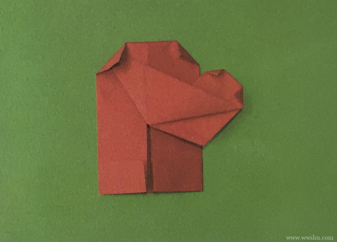 手套折纸图解 手套的折法